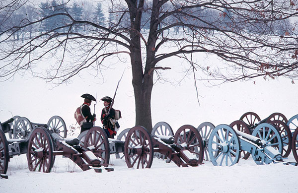 Image of Living History Soldiers and Cannons
